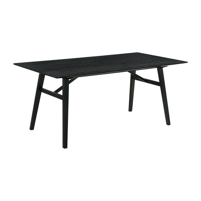 Channell - Black Wood Dining Table Set