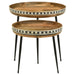 Ollie - 2 Piece Round Nesting Table - Natural And Black Sacramento Furniture Store Furniture store in Sacramento