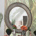 Kamalah - Round Mirror - Antique Gray Sacramento Furniture Store Furniture store in Sacramento