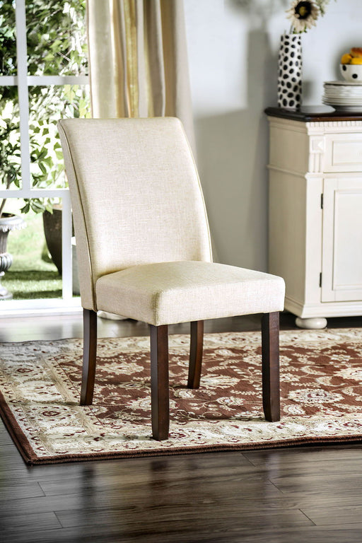 Cimma - Side Chair (Set of 2) - Espresso / Ivory Sacramento Furniture Store Furniture store in Sacramento