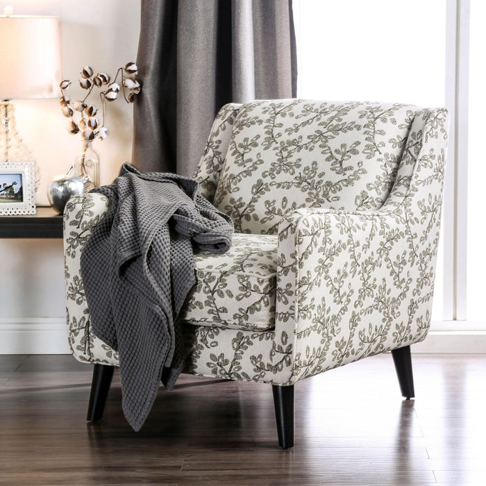 Dorset - Floral Chair - Ivory Sacramento Furniture Store Furniture store in Sacramento