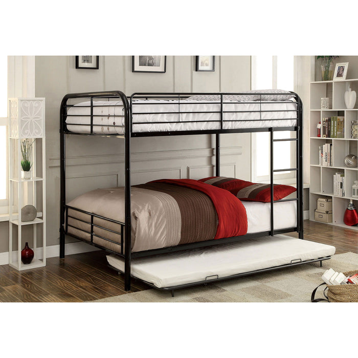 Brocket - Full Over Full Bunk Bed - Black - Metal Sacramento Furniture Store Furniture store in Sacramento