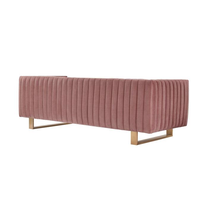 Delilah - Velvet Square Arm Sofa