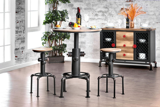 Foskey - Bar Table - Antique Black / Natural Tone Sacramento Furniture Store Furniture store in Sacramento