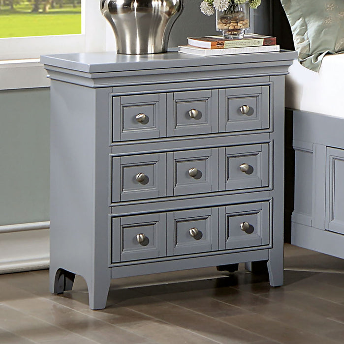 Castlile - Nightstand With USB - Gray Sacramento Furniture Store Furniture store in Sacramento