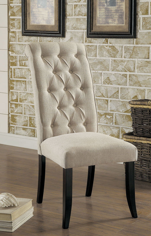 Mashall - Side Chair (Set of 2) - Beige / Antique Black Sacramento Furniture Store Furniture store in Sacramento