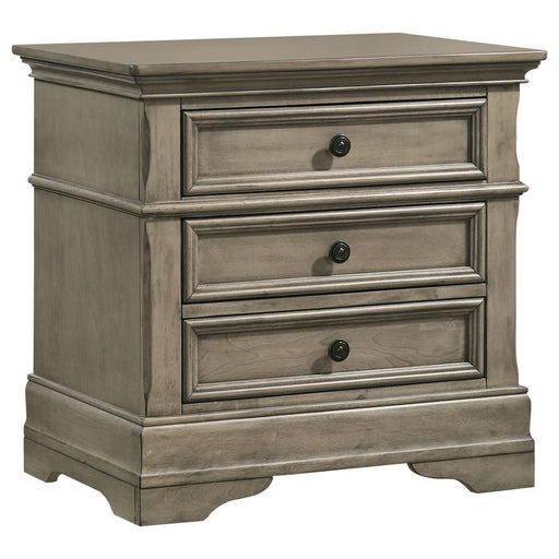 Manchester - 3-Drawer Nightstand - Wheat Sacramento Furniture Store Furniture store in Sacramento