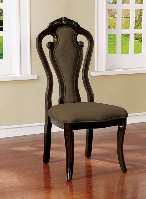 Rosalina - Side Chair (Set of 2) - Walnut / Beige Sacramento Furniture Store Furniture store in Sacramento