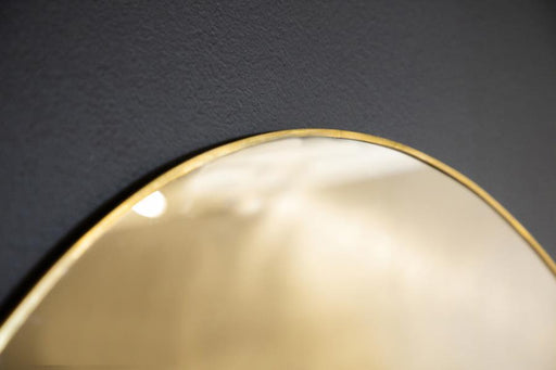 Hermione - Round Wall Mirror - Gold Sacramento Furniture Store Furniture store in Sacramento