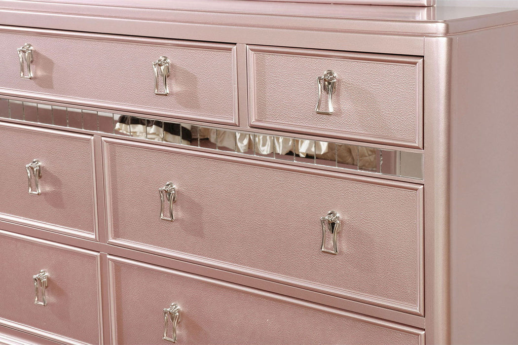 Avior - Dresser - Rose Gold Sacramento Furniture Store Furniture store in Sacramento