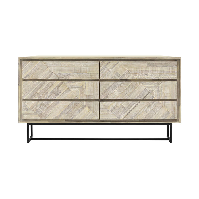 Peridot - 6 Drawer Dresser - Natural Acacia