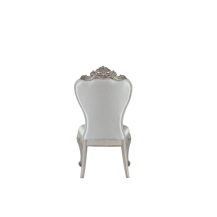 Gorsedd - Side Chair (Set of 2) - Cream Fabric & Antique White