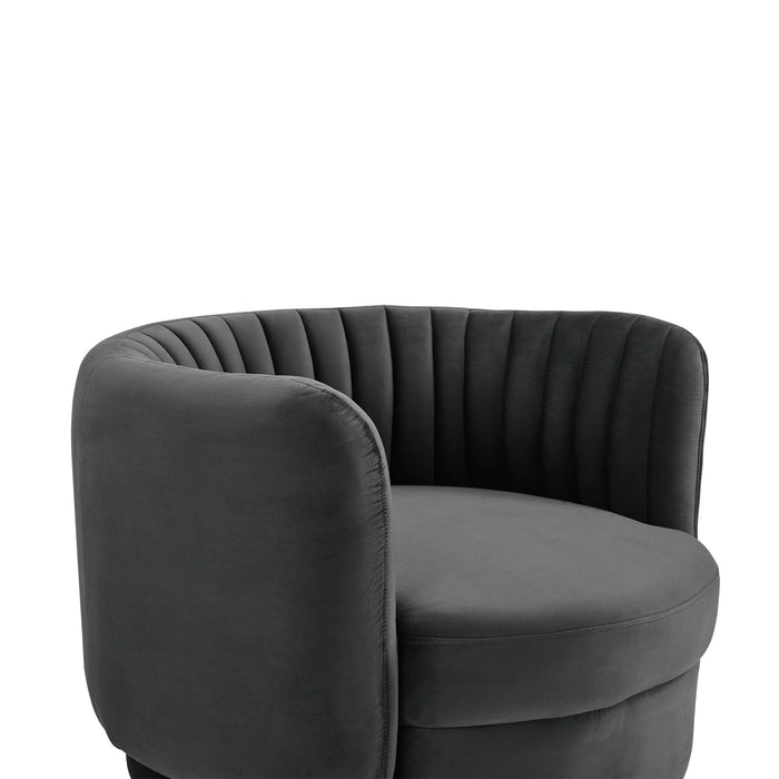 Davy - Velvet Swivel Accent Chair