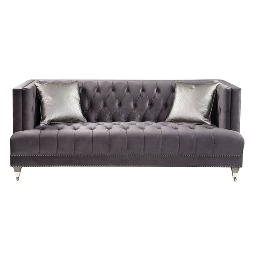 Hegio - Sofa - Gray Velvet Sacramento Furniture Store Furniture store in Sacramento