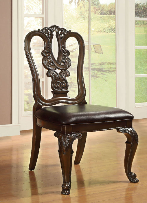 Bellagio - Wooden Side Chair (Set of 2) - Brown Cherry / Brown Sacramento Furniture Store Furniture store in Sacramento