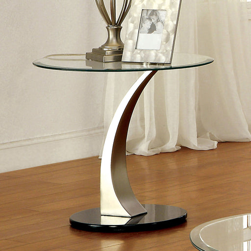 Valo - End Table - Satin Plated / Black Sacramento Furniture Store Furniture store in Sacramento