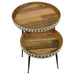 Ollie - 2 Piece Round Nesting Table - Natural And Black Sacramento Furniture Store Furniture store in Sacramento