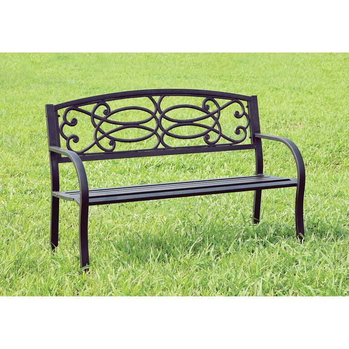 Potter - Patio Steel Bench - Black Sacramento Furniture Store Furniture store in Sacramento