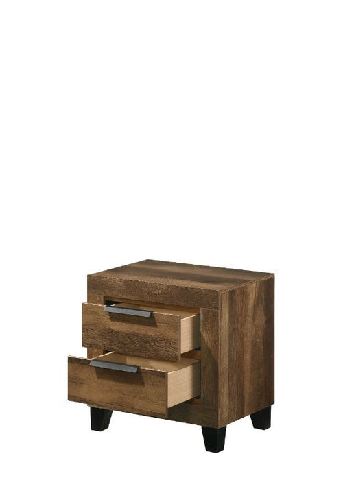 Morales - Nightstand - Rustic Oak Finish Sacramento Furniture Store Furniture store in Sacramento