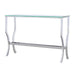 Saide - Rectangular Sofa Table With Mirrored Shelf - Chrome Sacramento Furniture Store Furniture store in Sacramento