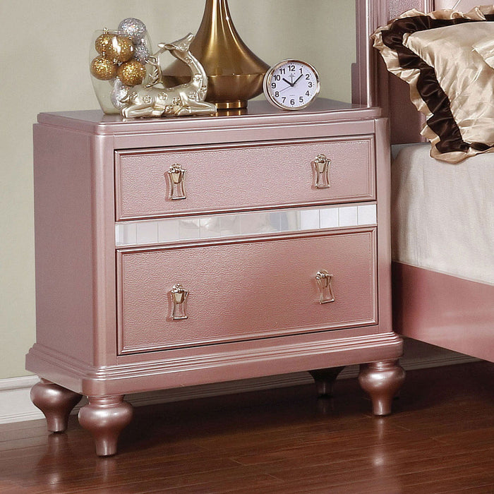 Avior - Nightstand - Rose Gold Sacramento Furniture Store Furniture store in Sacramento