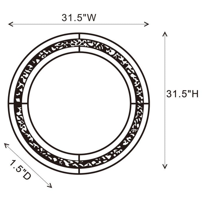 Lixue - Round Wall Mirror With Led Lighting - Silver Sacramento Furniture Store Furniture store in Sacramento