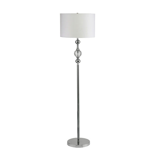 Emi - Floor Lamp - White / Silver Sacramento Furniture Store Furniture store in Sacramento