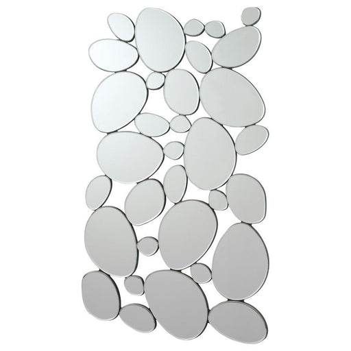 Topher - Pebble-Shaped Decorative Mirror - Silver Sacramento Furniture Store Furniture store in Sacramento