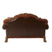 Dresden - Loveseat - Brown PU & Chenille, Cherry Oak Sacramento Furniture Store Furniture store in Sacramento