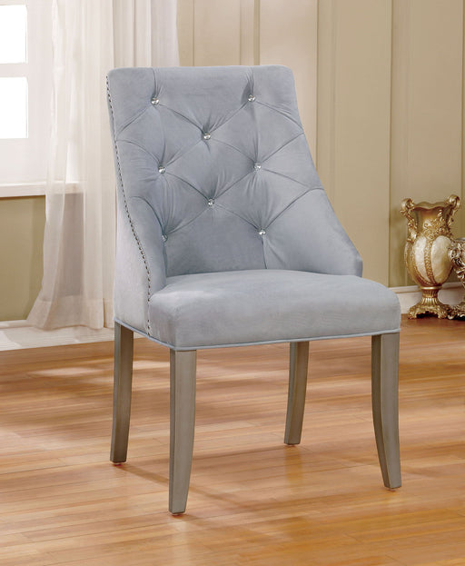Diocles - Side Chair (Set of 2) - Silver / Gray Sacramento Furniture Store Furniture store in Sacramento