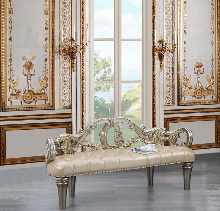 Danae - Bench - Champagne & Gold Finish