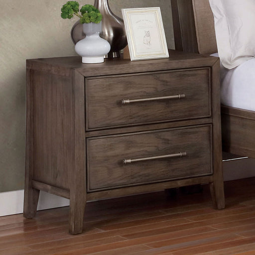 Tawana - Nightstand With USB Plug - Warm Gray Sacramento Furniture Store Furniture store in Sacramento