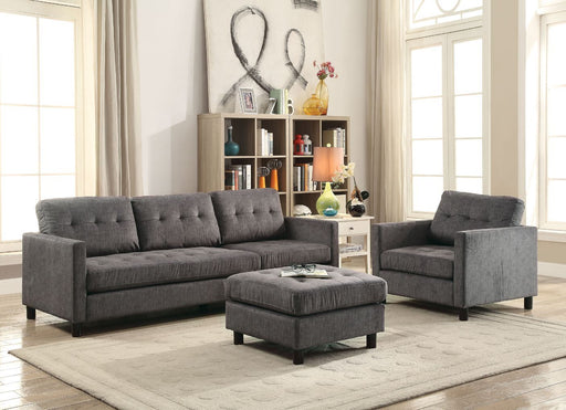 Ceasar - Sectional Sofa - Gray Fabric Sacramento Furniture Store Furniture store in Sacramento