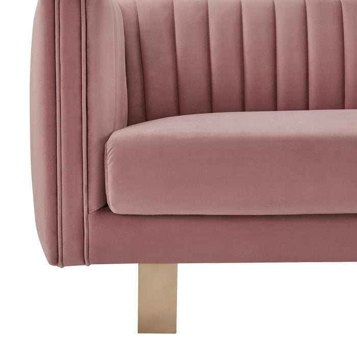 Delilah - Velvet Square Arm Sofa