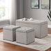 Daryn - Storage Bench With Ottoman - Beige Sacramento Furniture Store Furniture store in Sacramento