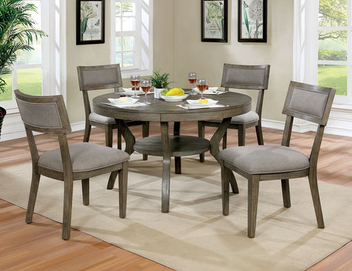 Leeds - Round Dining Table - Gray Sacramento Furniture Store Furniture store in Sacramento