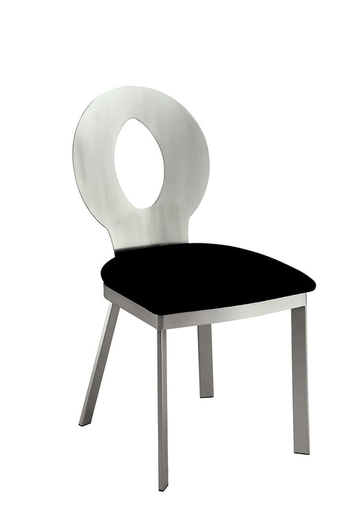 Valo - Side Chair (Set of 2) - Silver / Black Sacramento Furniture Store Furniture store in Sacramento
