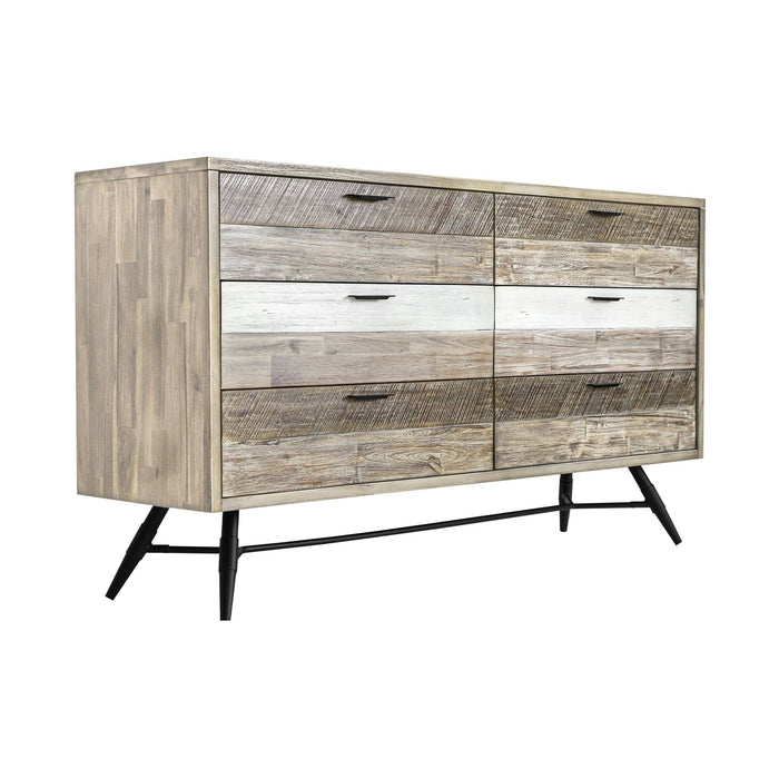 Bridges - 6 Drawer Dresser - Two Tone Acacia