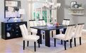 Luminar - Glass - Insert Dining Table - Black Sacramento Furniture Store Furniture store in Sacramento