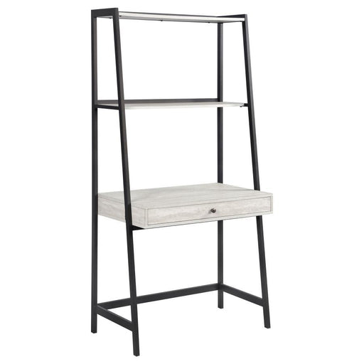 Pinckard - 1-Drawer Ladder Desk - Gray Stone And Black Sacramento Furniture Store Furniture store in Sacramento