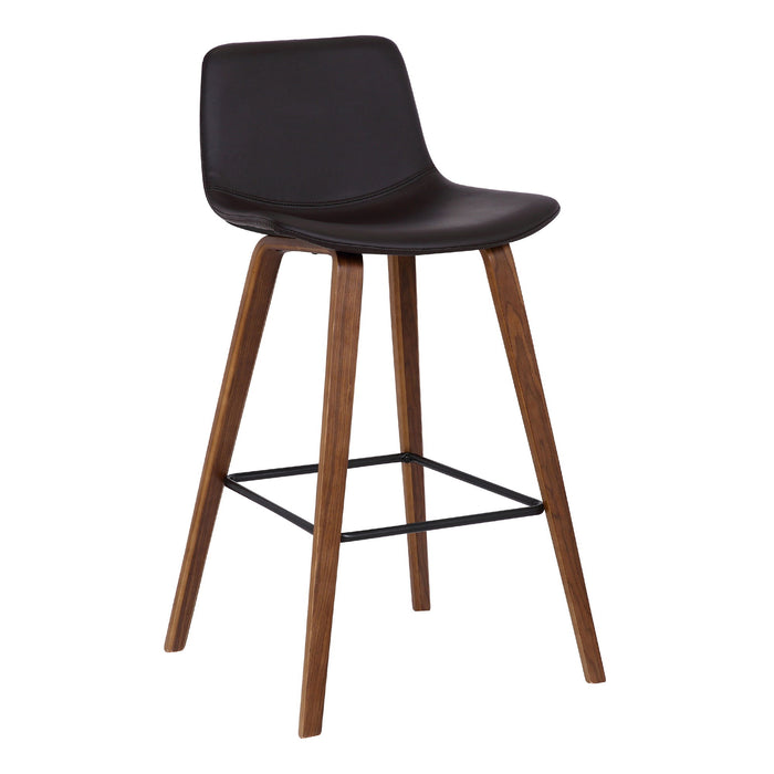 Maddie - 26" Contemporary Barstool - Walnut / Brown