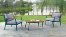 Marsha - 3 Piece Outdoor Set - Gray / Green / Oak Sacramento Furniture Store Furniture store in Sacramento