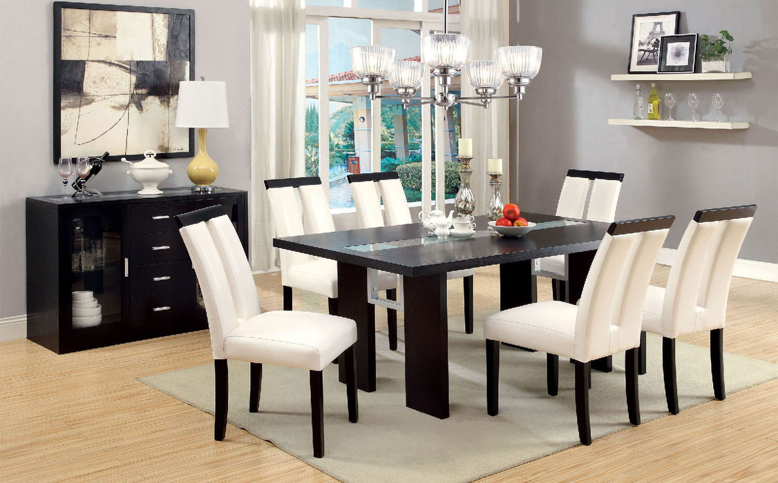 Luminar - Glass - Insert Dining Table - Black Sacramento Furniture Store Furniture store in Sacramento