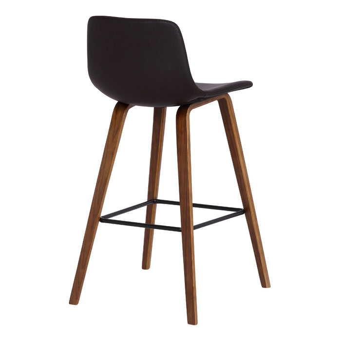 Maddie - 26" Contemporary Barstool - Walnut / Brown