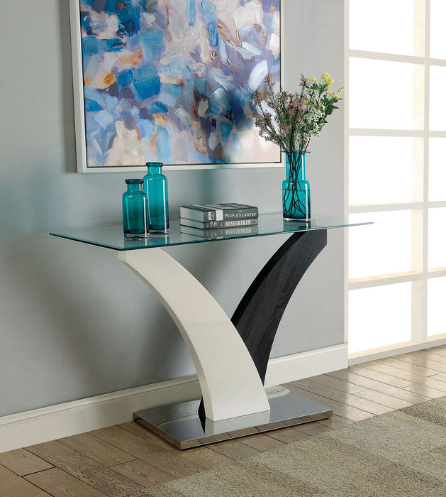 Sloane - Sofa Table - White / Dark Gray Sacramento Furniture Store Furniture store in Sacramento