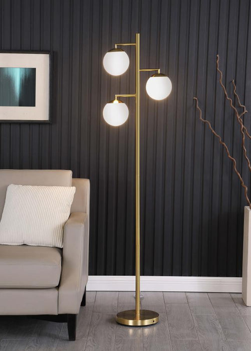 Sena - Trio Tree Floor Lamp - Gold Sacramento Furniture Store Furniture store in Sacramento